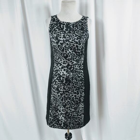 Ann Taylor Silk Sheath Dress Cheetah Print - Picture 1 of 2